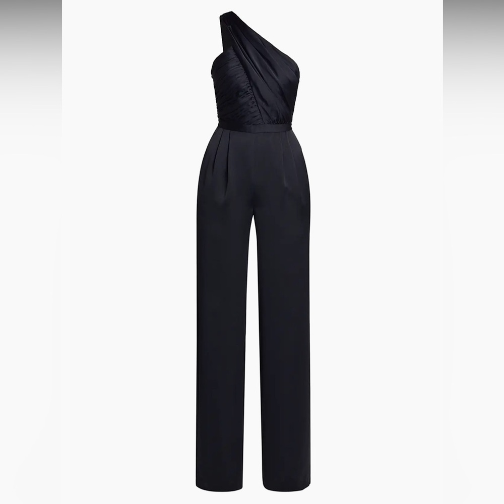 Ramy Brook Black One-Shoulder Jumpsuit